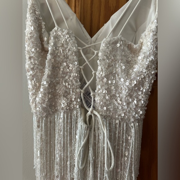 Jovani Beaded Fringe Dress - Picture 14 of 16